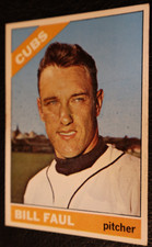 1966 TOPPS BASEBALL SET. #322 Bill Faul, Chicago Cubs. VGEX