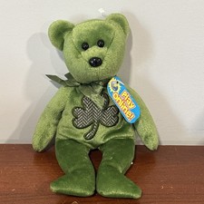 Ty Beanie Babies 2.0 Luckier Irish St Patricks Bear 8" Plush Soft Toy Stuffed