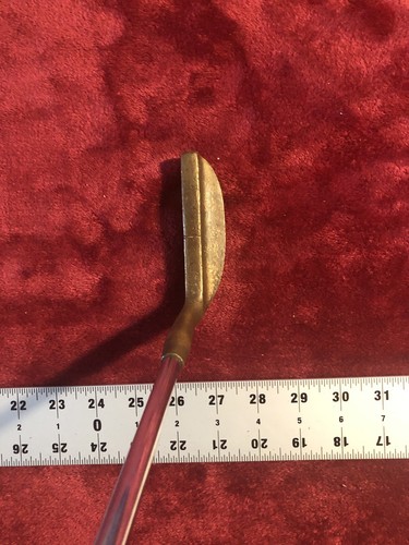 Vintage Dunlop Texas Wedge Brass Putter 35” Factory Handle - Picture 6 of 8
