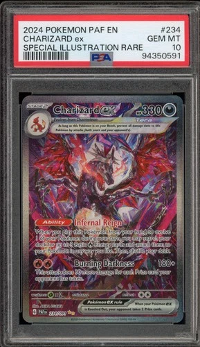Pokemon Charizard ex Paldean Fates Special Illustration Rare #234 PSA 10