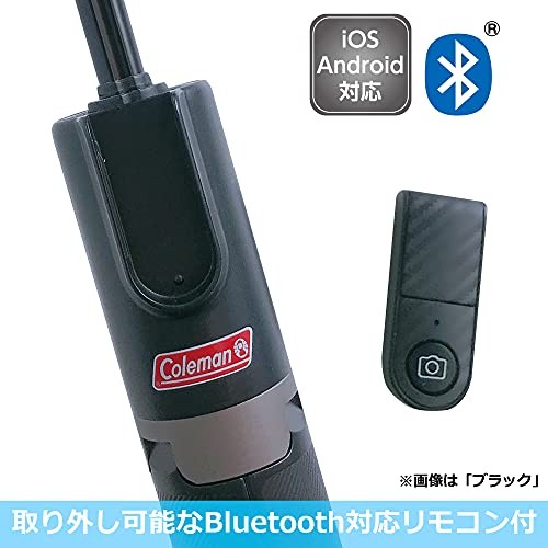 Trépied pour smartphone Coleman Velbon support bâton selfie vacances blanc CVSSLWT long - Photo 5 sur 6