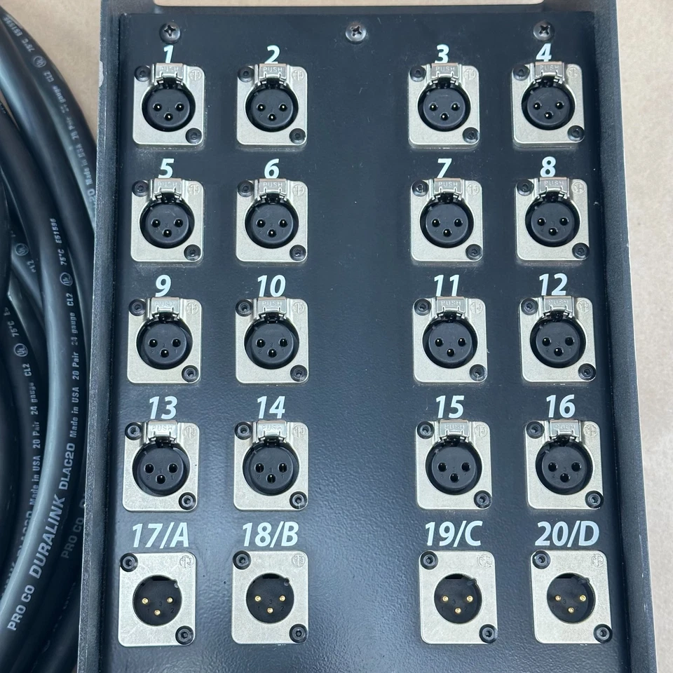 Snakeworks RM1604FBX 16x4 Stage Snake 46ft Cable – No XLR Connectors, Used - Image 3 of 4