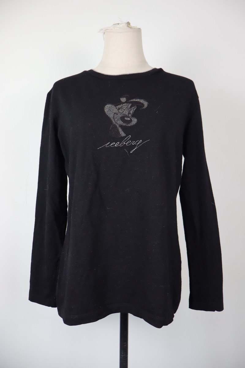 Iceberg History Wool Sweater Woman 44 M Vintage Italy Pepe Le Pew