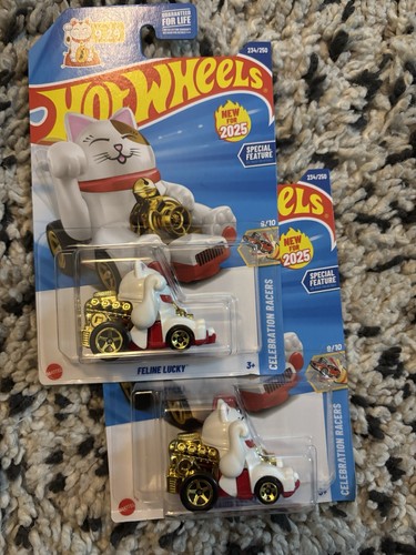 Hot Wheels NEU für 2025 Feline Lucky 2 Stück