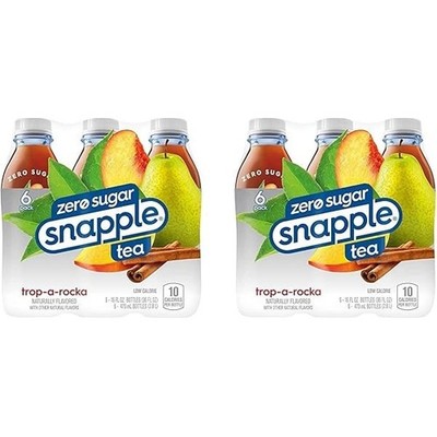Snapple Zero Sugar Trop-a-Rock , 16 Fl oz (Pack of 12)
