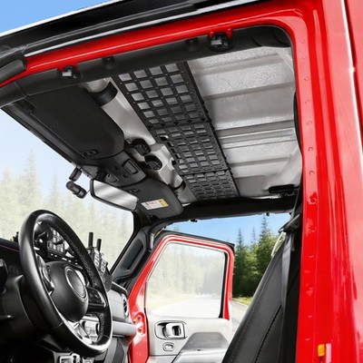 Overhead Molle Panel Interior Storage Rack for 18-26 Wrangler JL Gladiator JT