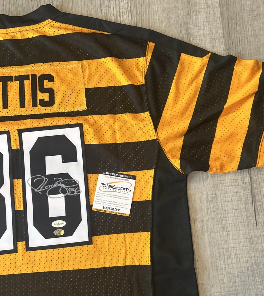 Camiseta deportiva firmada por Jerome Bettis de los Pittsburgh Steelers - Doble certificado de autenticidad / TSE Foto 4 de 4