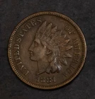 1881 Indian Cent Huge Reverse Corrosion Spot  XF Details  Lot Y3416