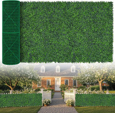 Artificial Boxwood Roll,40X120 In 33.3 Sqft Uv-Anti Faux Ivy Grass Wall