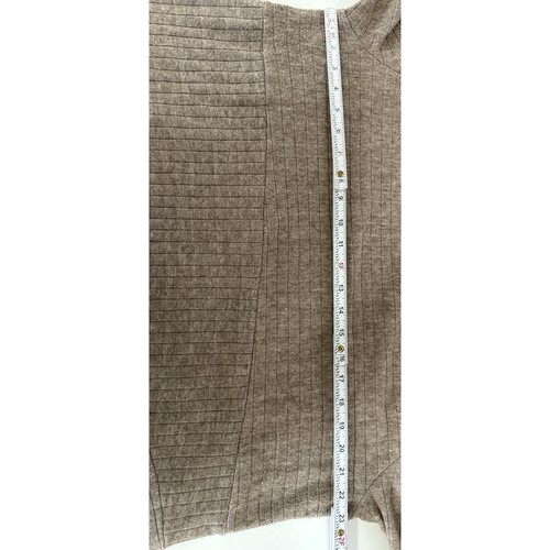 Soft Surroundings Clio Ribbed Heather Light Brown Long Sleeve Sweater Dress 3X - Picture 10 of 12