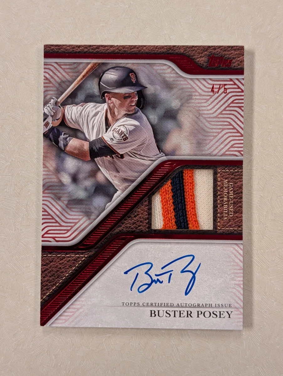 Topps Buster Posey Baseball Autographed Sports Trading Cards Topps Buster Posey Baseball Autographed Sports Trading Cards