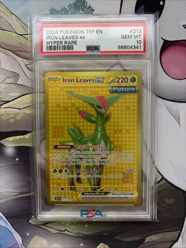 2024 Pokemon Iron Leaves ex 213/162 Sv05: Temporal Forces Holo PSA 10
