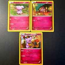 Pokemon Snubbull 68/124 98/162 Granbull 99/162 Evolution Card Lot XY TCG