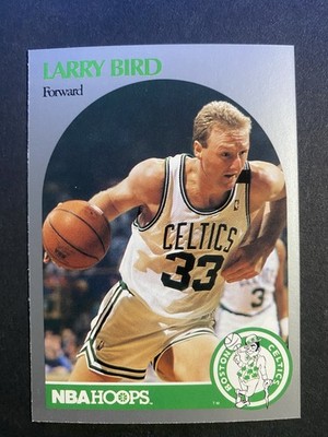 1990-91 NBA Hoops Basketball Larry Bird Boston Celtics Card #39 Hall of Fame (b)