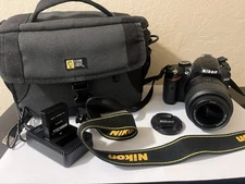 ] Nikon D3200 24.2MP Digital SLR Camera 18-55mm f/3.5-5.6 Lens With Soft Case