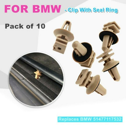 10Pcs/Set For 51477117532 Trims On Sill & Door Entrance Plastic Clips - Picture 18 of 18
