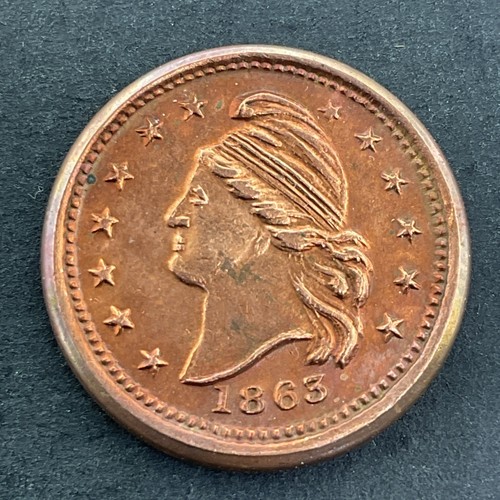 1863 Peace Forever Handshake 26/418 R2 Bürgerkrieg Medaille CWT