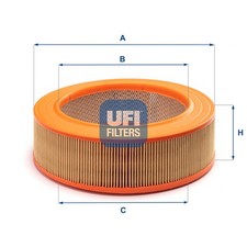 Luftfilter UFI 30.843.01 Filtereinsatz für T1 611 S123 MERCEDES TN T2 W123 601