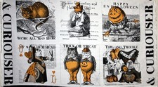CURIOUSER AND CURIOUSER PANEL BY J WECKER FRISCH - 100 COTTON FABRIC