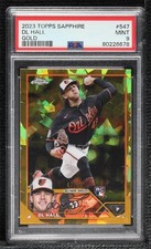 2023 Topps Chrome Sapphire Edition Gold 47/50 DL Hall #547 PSA 9 MINT b4d
