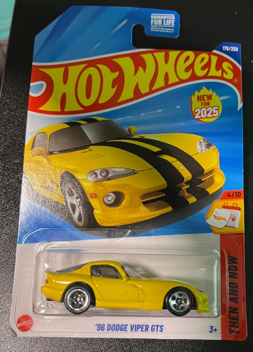Hot Wheels 2025- '96 Dodge Viper GTS , Yellow , JBB95 | eBay