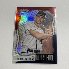2021 Panini Prizm #OS-4 Eddie Mathews Old School Red/White/Blue Prizm