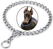 Chain Choke Collar for Dogs, Metal Slip Link Training Heavy Duty Dog Choker C...