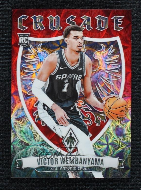 2023 Panini Phoenix Crusade International Red 29/75 Victor Wembanyama Rookie RC