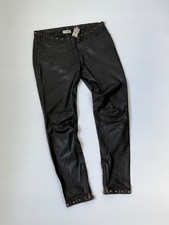Archive Moschino Jeans Vintage Leather Pants Size 30