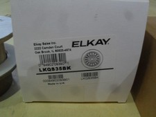 Elkay LKQS35BK Sink Basket Strainer and Rubber Stopper Black S1