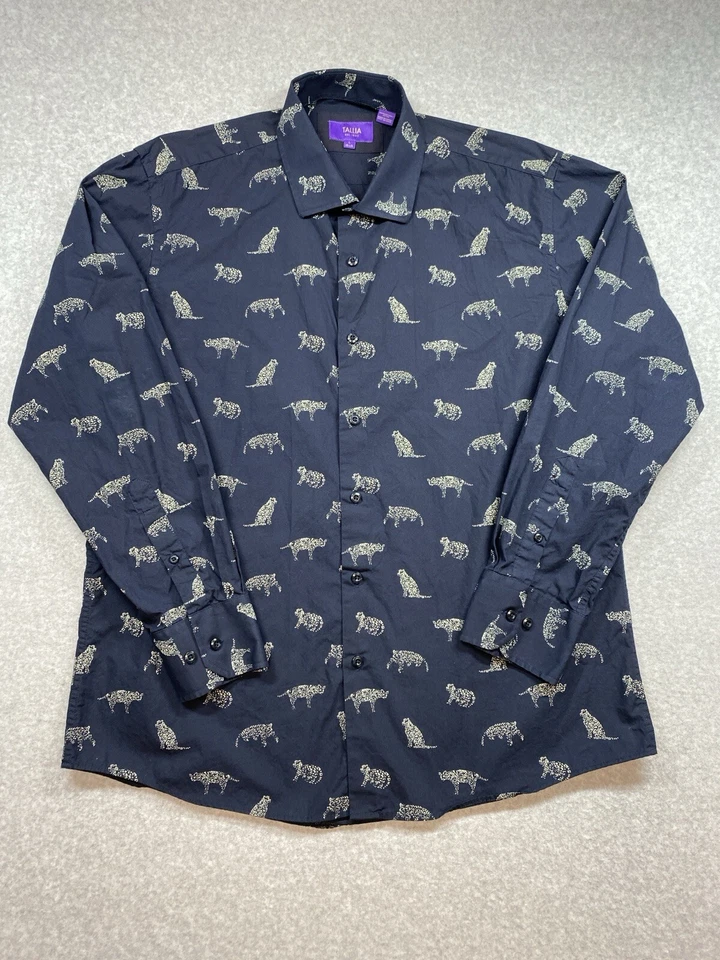 Camisa Tallia Para Hombres Grande Gato Negro Informal Fiesta Exterior Gótica Halloween Punk Foto 2 de 4