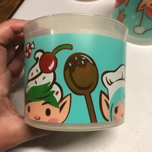 TUPPERWARE HOLIDAY PIXIE ELVES CHRISTMAS ELF 2.5 CUP CONTAINER VTG set of 4 read - Picture 13 of 18