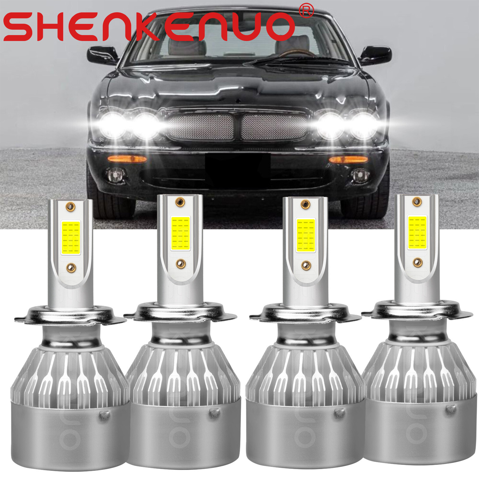 Pack Ampoules LED H7 Jaguar XF (2008 à 2015) - Kit LED