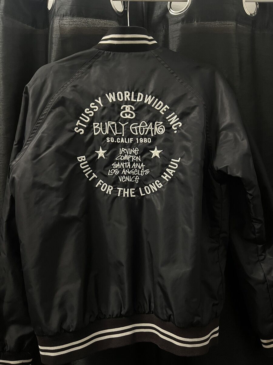 Stussy Burly Gear Varsity Jacket Black Sz S Vintage | eBay Stussy Burly Gear Varsity Jacket Black Sz S Vintage | eBay
