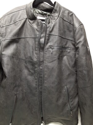 【anさん専用】【新品未使用タグ付き】GUESS ライダース Guess Men's 1981 Jacket Coat Genuine Leather Biker Light