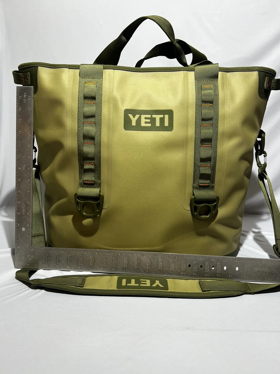 YETI Hopper 40 Soft Cooler Leak-Proof Field Tan/Blaze Orange RARE SOLD OUT