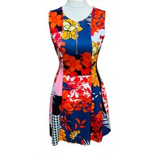 Pinko Womens Floral Skate Dress Size M