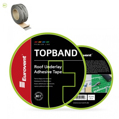 25lfm Klebeband Eurovent  TOPBAND für Abdichten und Reparieren von Dachmembranen
