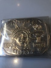 100 Years of Liberty 1886-1986 Statue of Liberty Belt Buckle Vintage