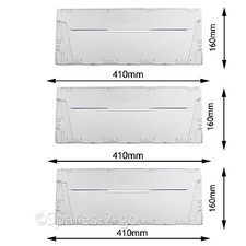 Plastic Drawer Flap Front For Hotpoint HM325FF HM325NI Fridge Freezer x3