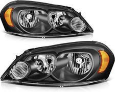 LSAILON Headlight Assembly Fit 2006-2013 For Chevy Impala 2014-2016 For Chevy