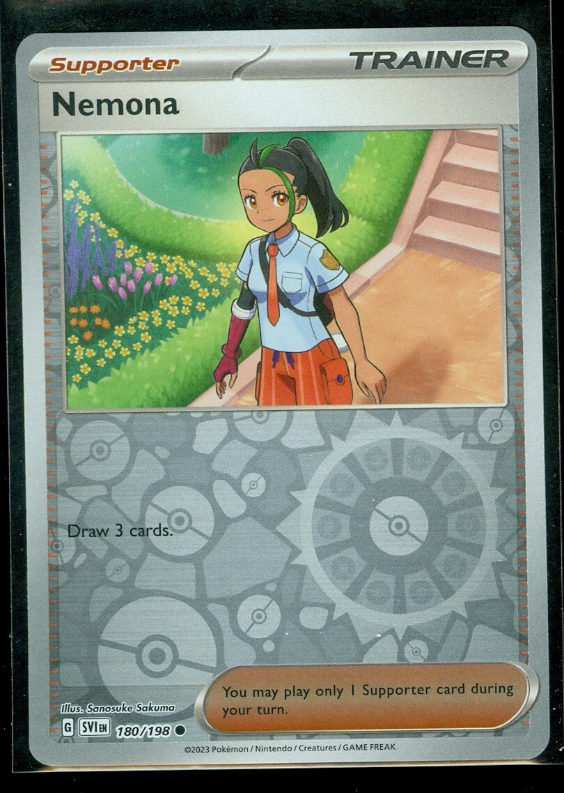 Pokemon NEMONA 180/198 Scarlet & Violet Rev Holo - - MINT | eBay