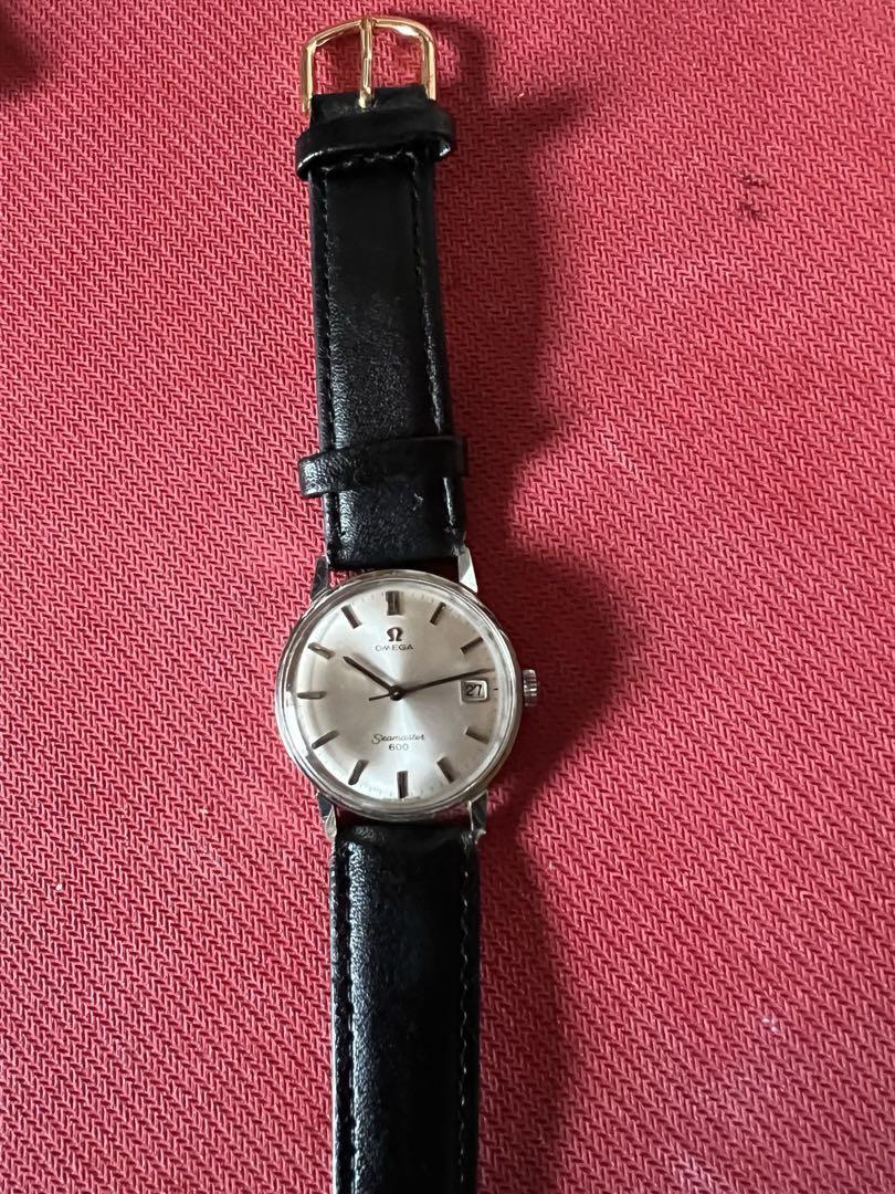 Omega Seamaster 600 Vintage Date Silver Round Quartz Mens Watch 