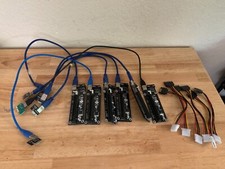 PCI-E Riser Card PCI-E 1x to 16x USB3.0 Data Cable Lot of 6
