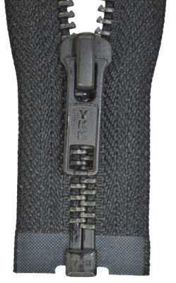 YKK Reißverschluss – 1-Wege Teilbar, Weiß, 190 Cm Lang, Kunststoff-Spirale, 5 Mm Breite