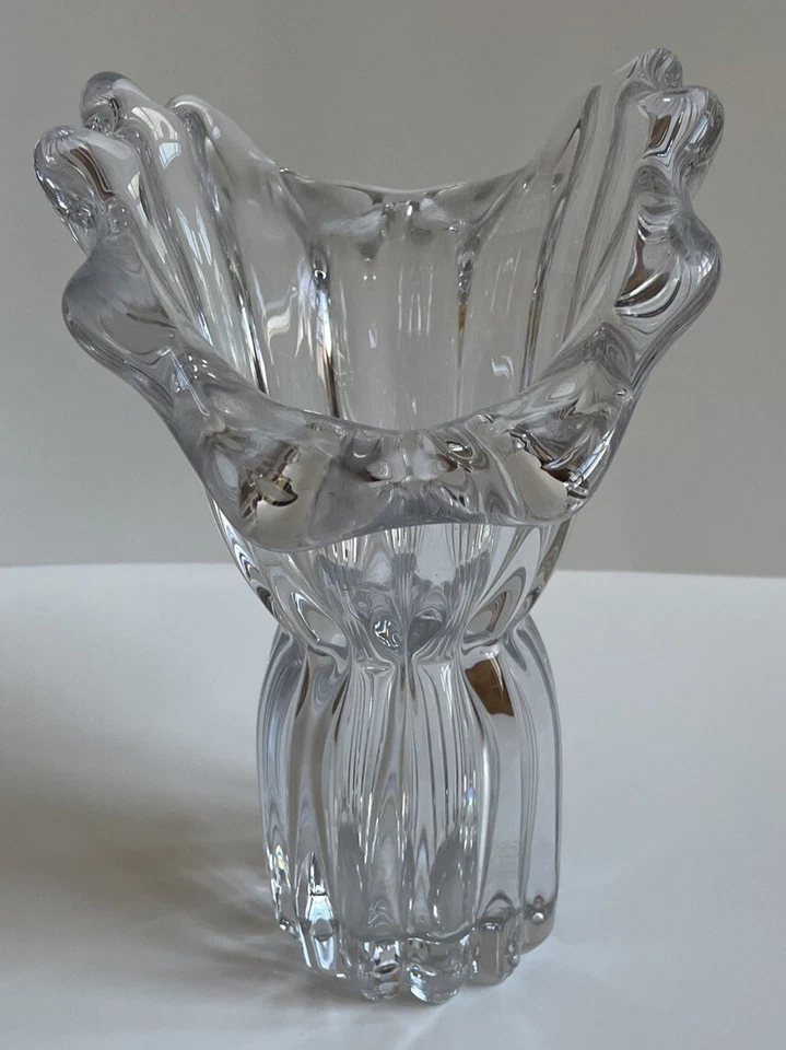 美丽艺术 Vannes Cofrac 9 英寸水晶花瓶法国 — 第 4/4 张图片