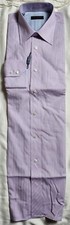 Ted Baker London Shirt Mens 16/32-33 Purple Check Long Sleeve Button up