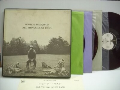 ORIGINAL 1971 RED VINYL GEORGE HARRISON ALL THINGS MUST PASS 3 LP