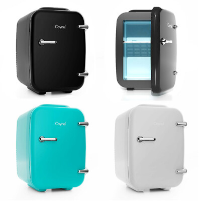 CAYNEL Mini Fridge Cooler and Warmer, (4Liter / 6Can) Portable Compact