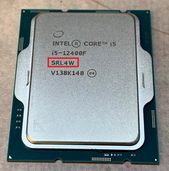 CPU Intel Core i5-12400 CPU SRL4V Intel Core i5-12400 2.5GHz Socket-1700 OEM Desktop CPU SRL5Y SRL4V